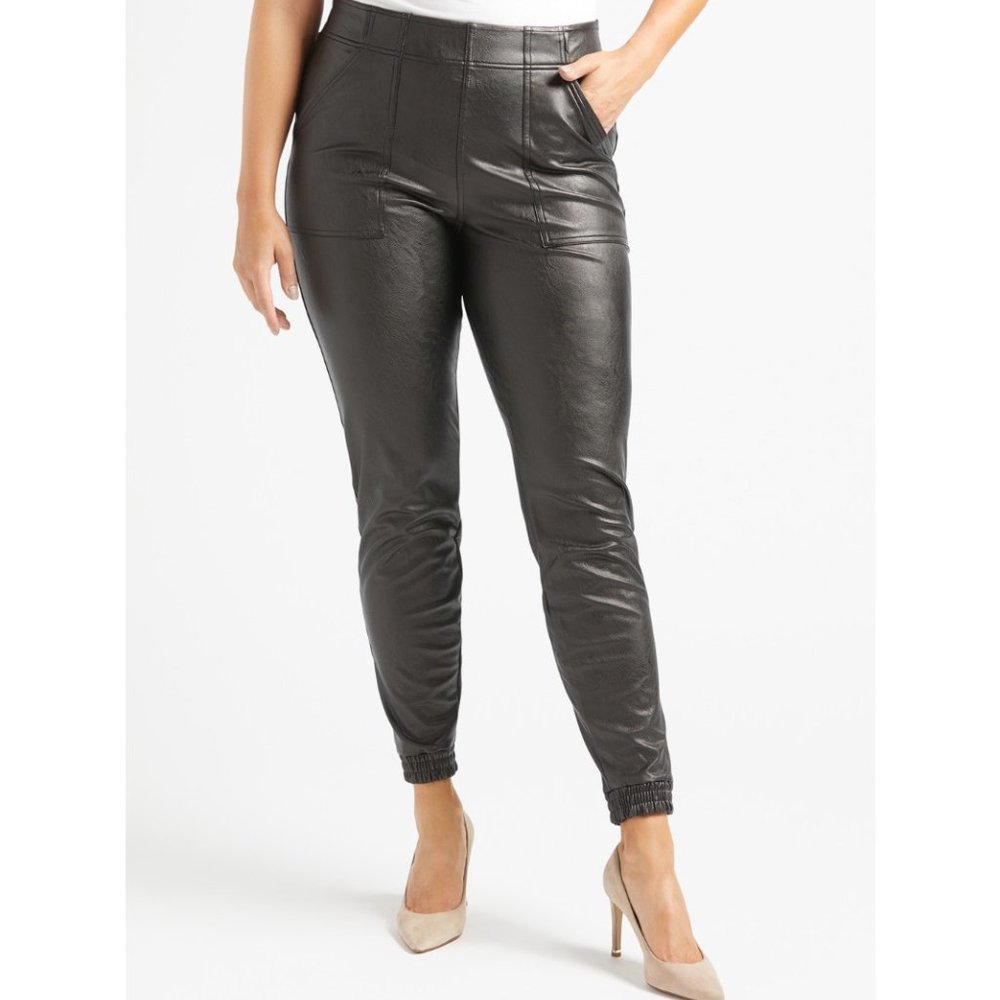 Leather-Like Jogger